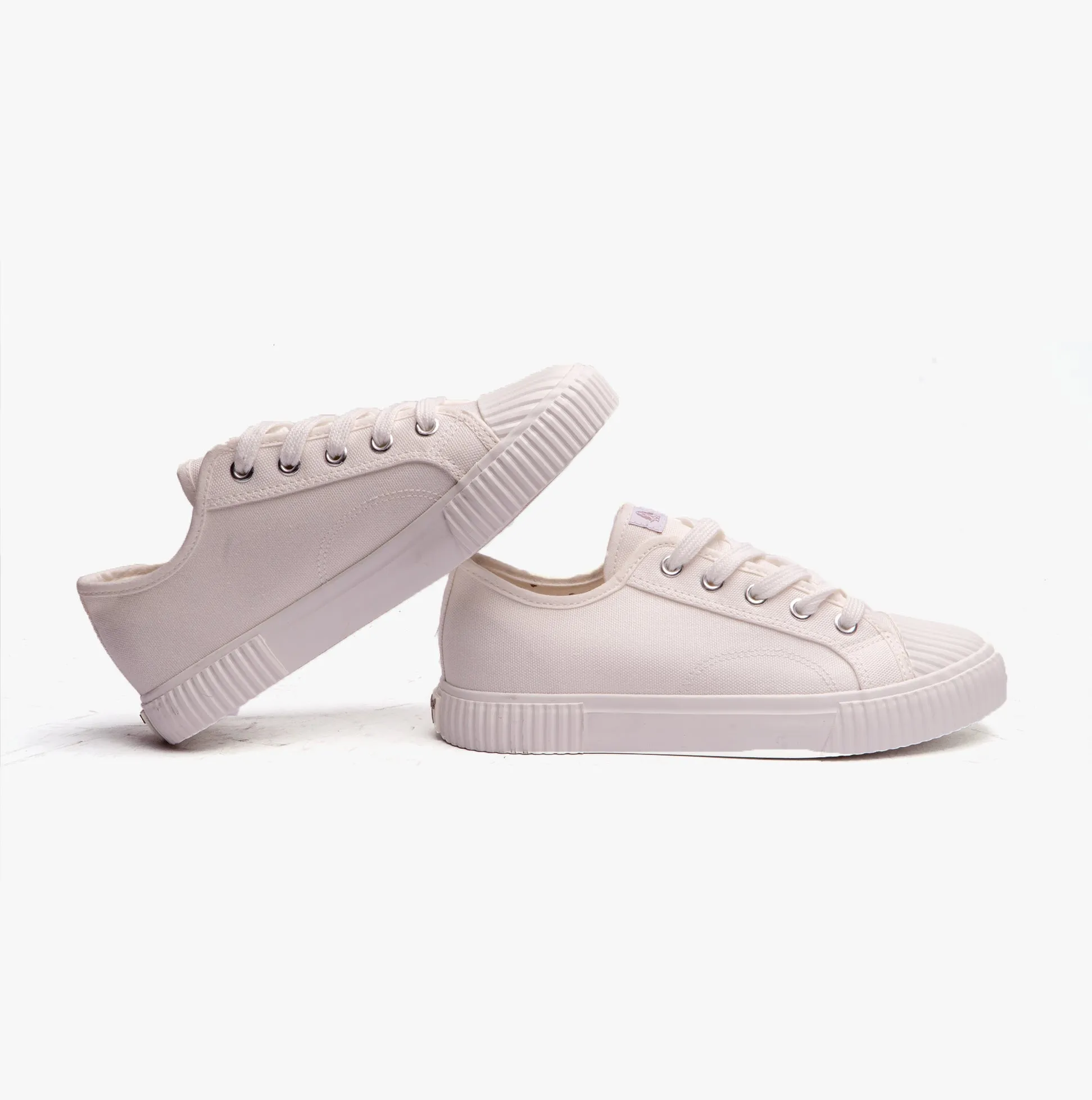 Hush Puppies BROOKE Womens Canvas Trainers White sold by Shuperb product image thumbnail 4