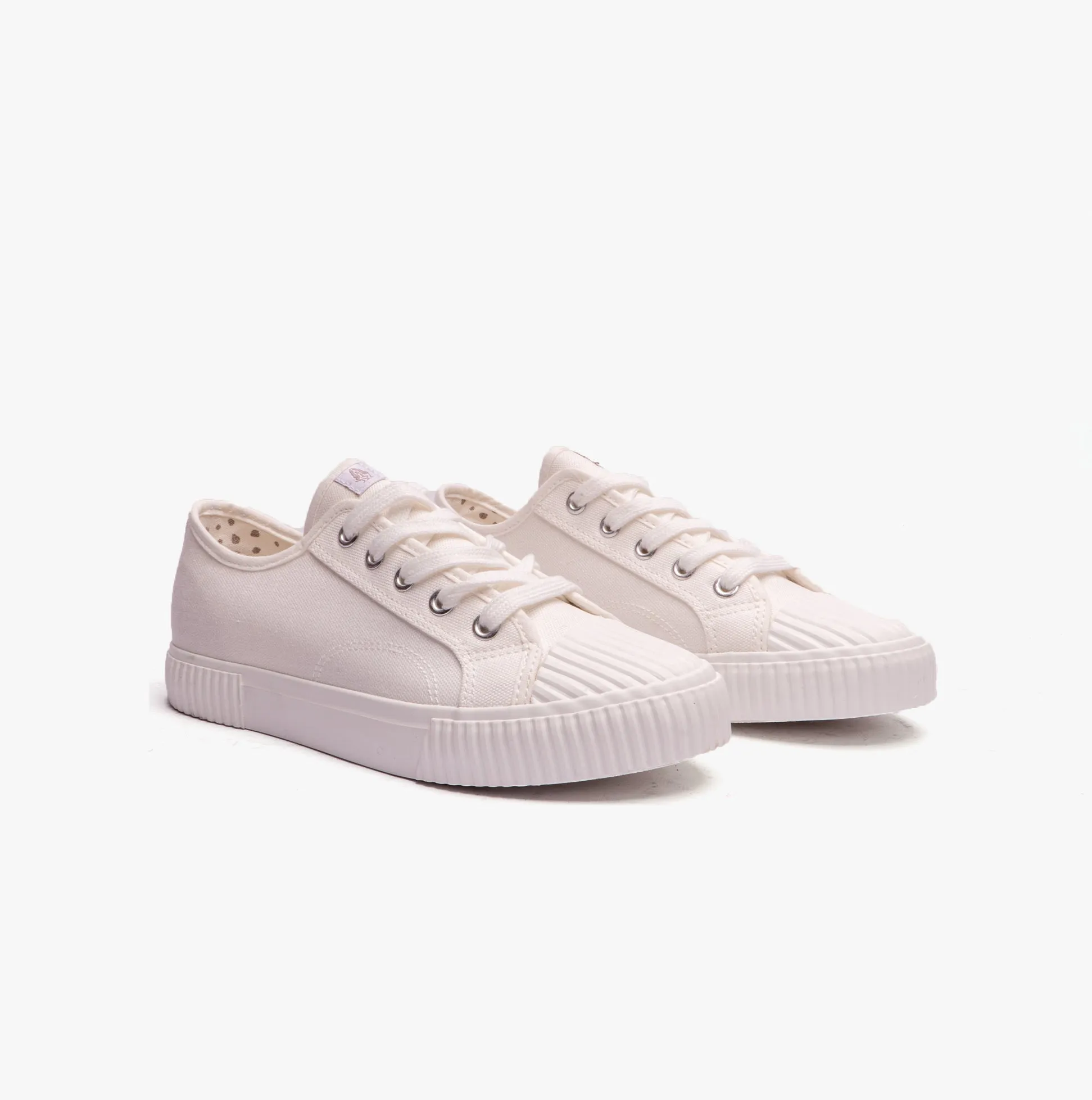 Hush Puppies BROOKE Womens Canvas Trainers White sold by Shuperb product image thumbnail 2
