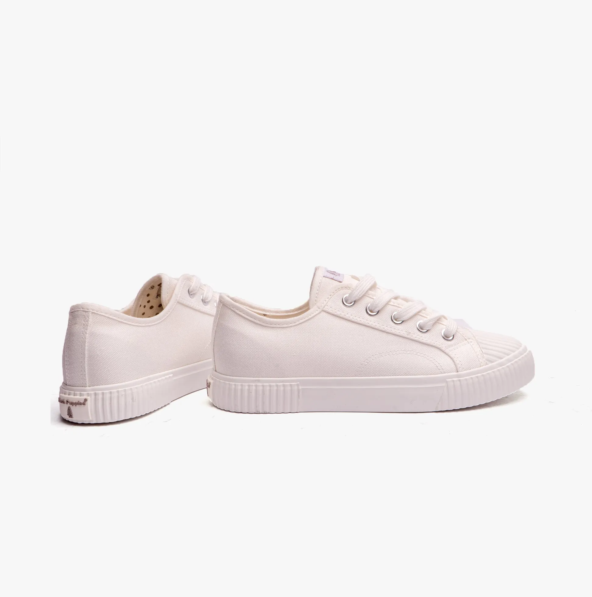 Hush Puppies BROOKE Womens Canvas Trainers White sold by Shuperb product image thumbnail 3