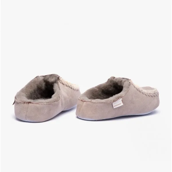 BEATRICE Ladies Sheepskin Slippers Stone sold by Shuperb product image thumbnail 3