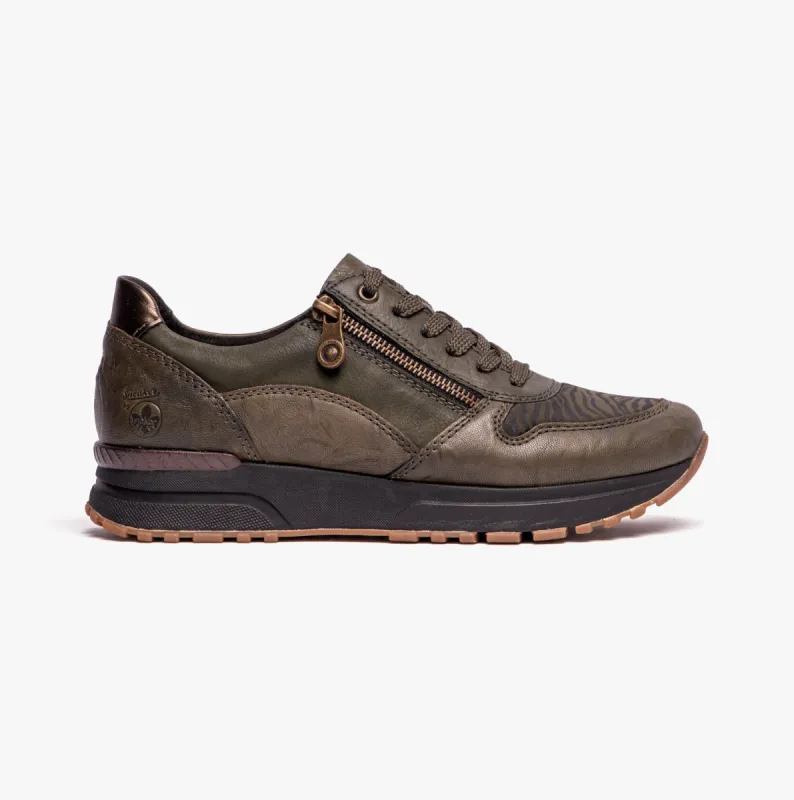 N7401-52 Ladies Trainers Forest made by Rieker