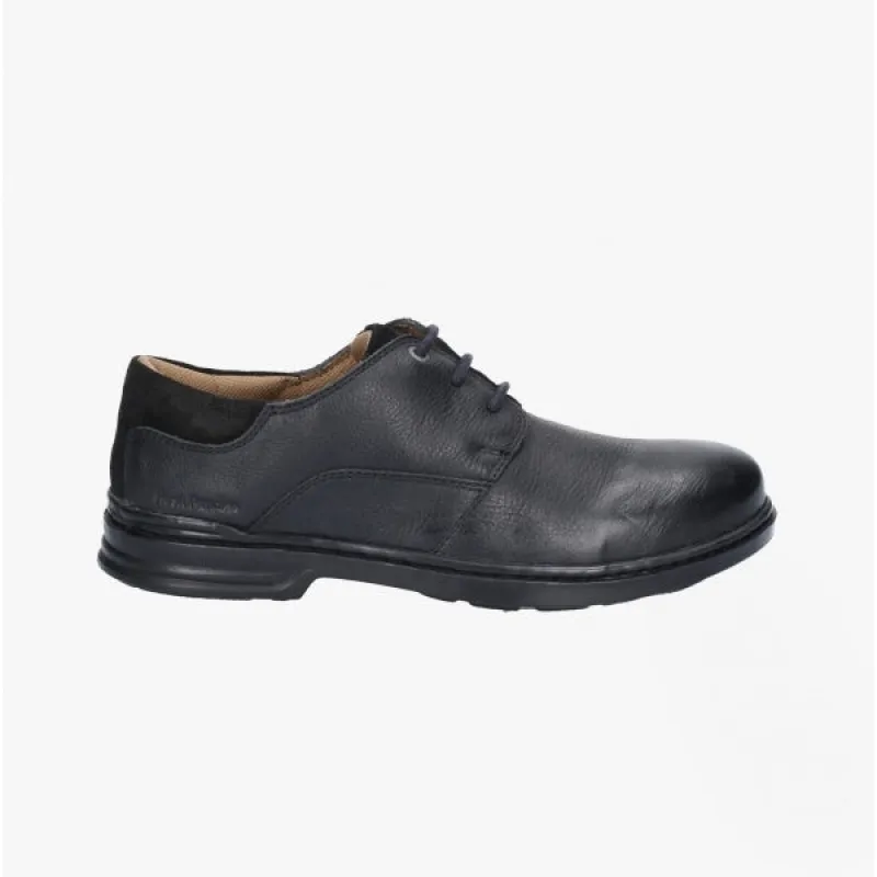 Hush Puppies MAX HANSTON Mens Leather Shoes Black sold by Shuperb