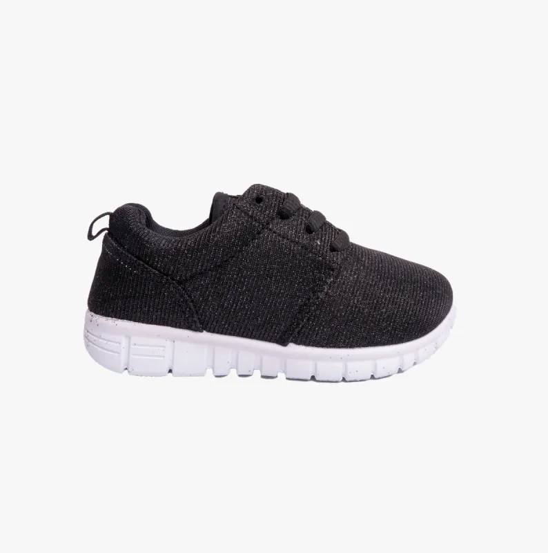 MAISIE Girls Lace-Up Trainers Black sold by Shuperb