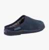 Hush Puppies ASHTON Mens Leather Mule Slippers Navy sold by Shuperb