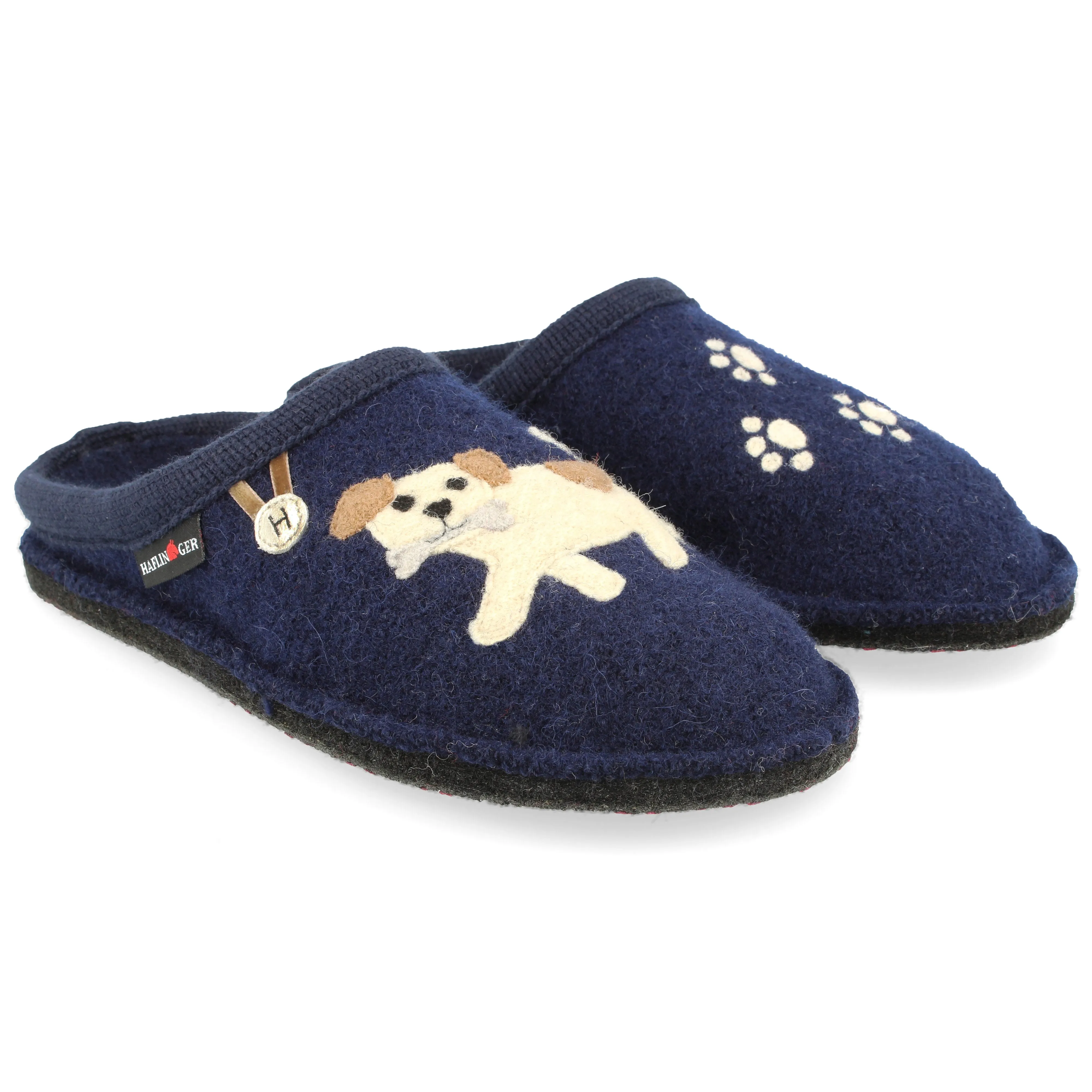 Haflinger FIDO Womens Slippers Navy sold by Shuperb