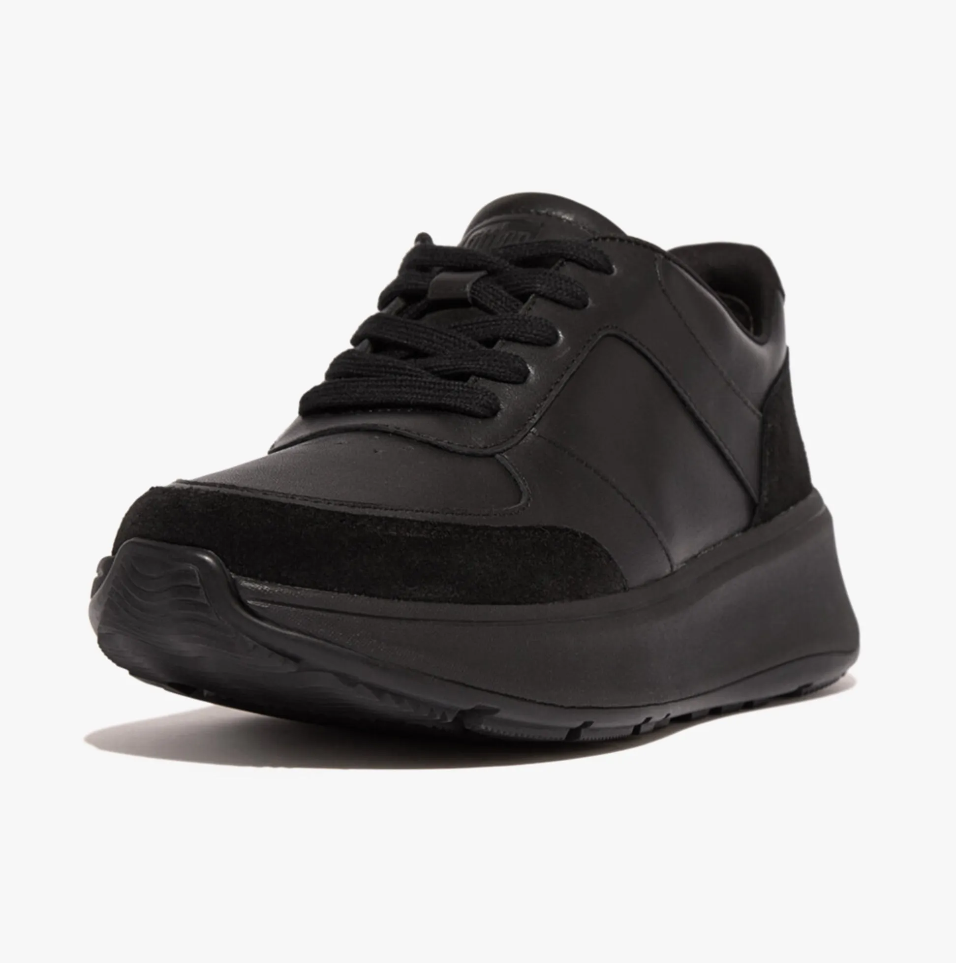 FitFlop F-MODE LEATHER/SUEDE FLATFORM Womens Trainers All Black sold by Shuperb product image thumbnail 5
