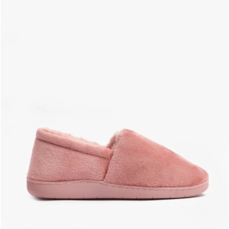 Black Country Shoes RITA Womens Full Slippers Dusty Pink sold by Shuperb