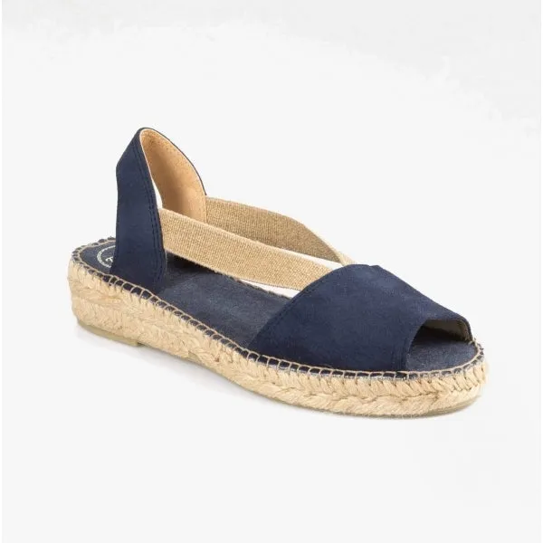 Toni Pons ETNA Womens Leather Open-Toe Espadrilles Navy sold by Shuperb product image thumbnail 2