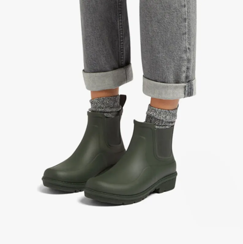 WONDERWELLY Womens Chelsea Boots Deep Green sold by Shuperb