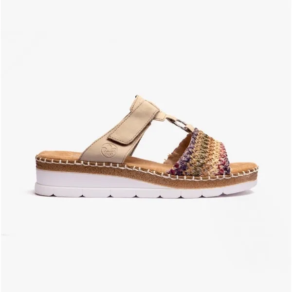 Rieker V1243-90 Womens Mules Multi sold by Shuperb