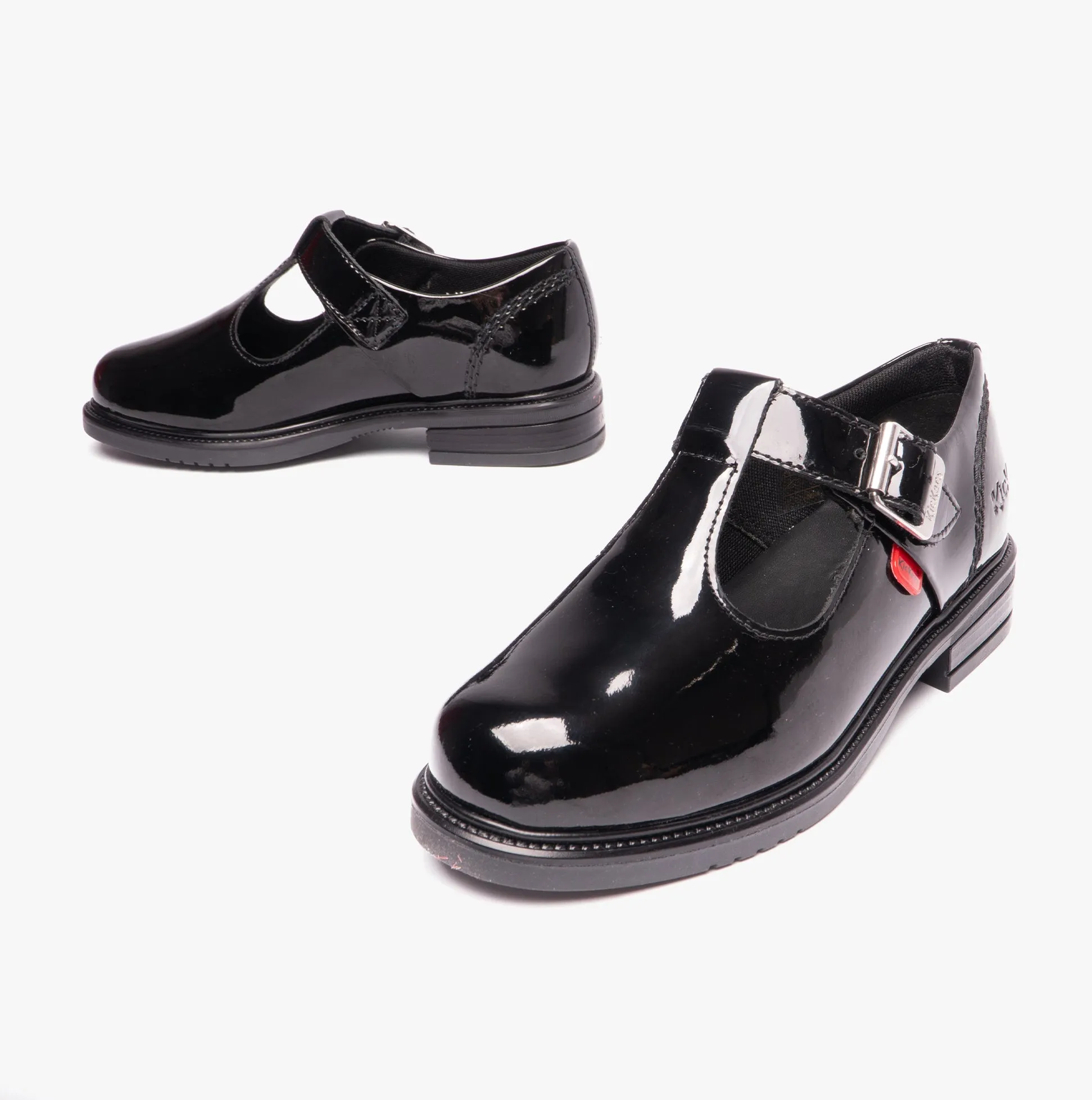 Kickers 116228 LACH T-BAR Girls School Shoes Black Patent sold by Shuperb product image thumbnail 5