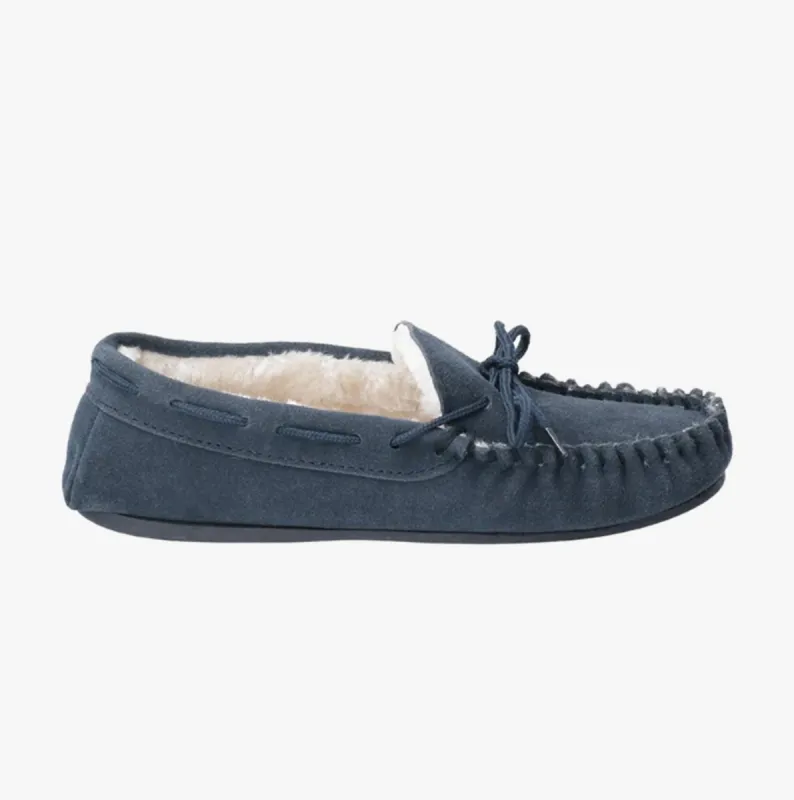 Hush Puppies ALLIE Womens Slippers Navy sold by Shuperb