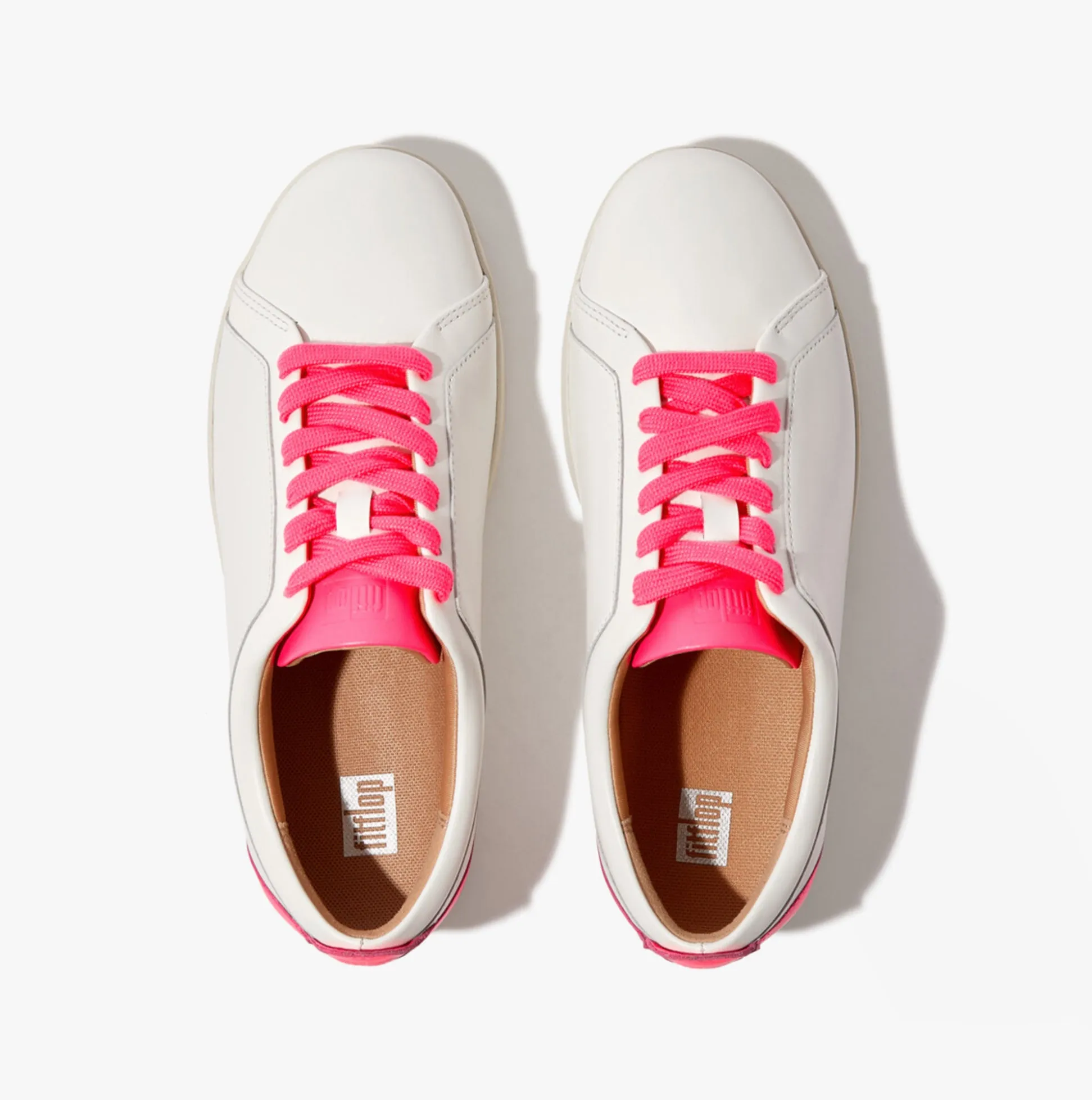 FitFlop RALLY NEON-POP Womens Trainers Urban White/Pop Pink sold by Shuperb product image thumbnail 3