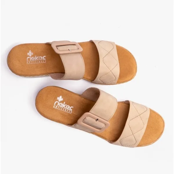 Rieker V0694-62 Womens Mules Beige sold by Shuperb product image thumbnail 4