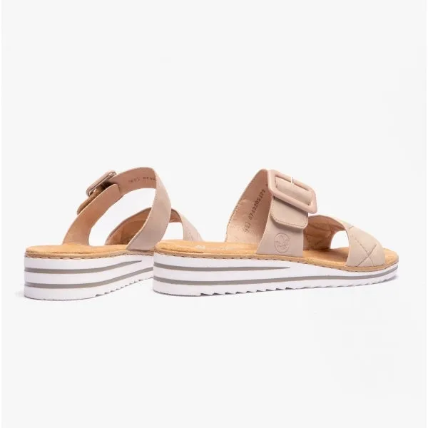 Rieker V0694-62 Womens Mules Beige sold by Shuperb product image thumbnail 3