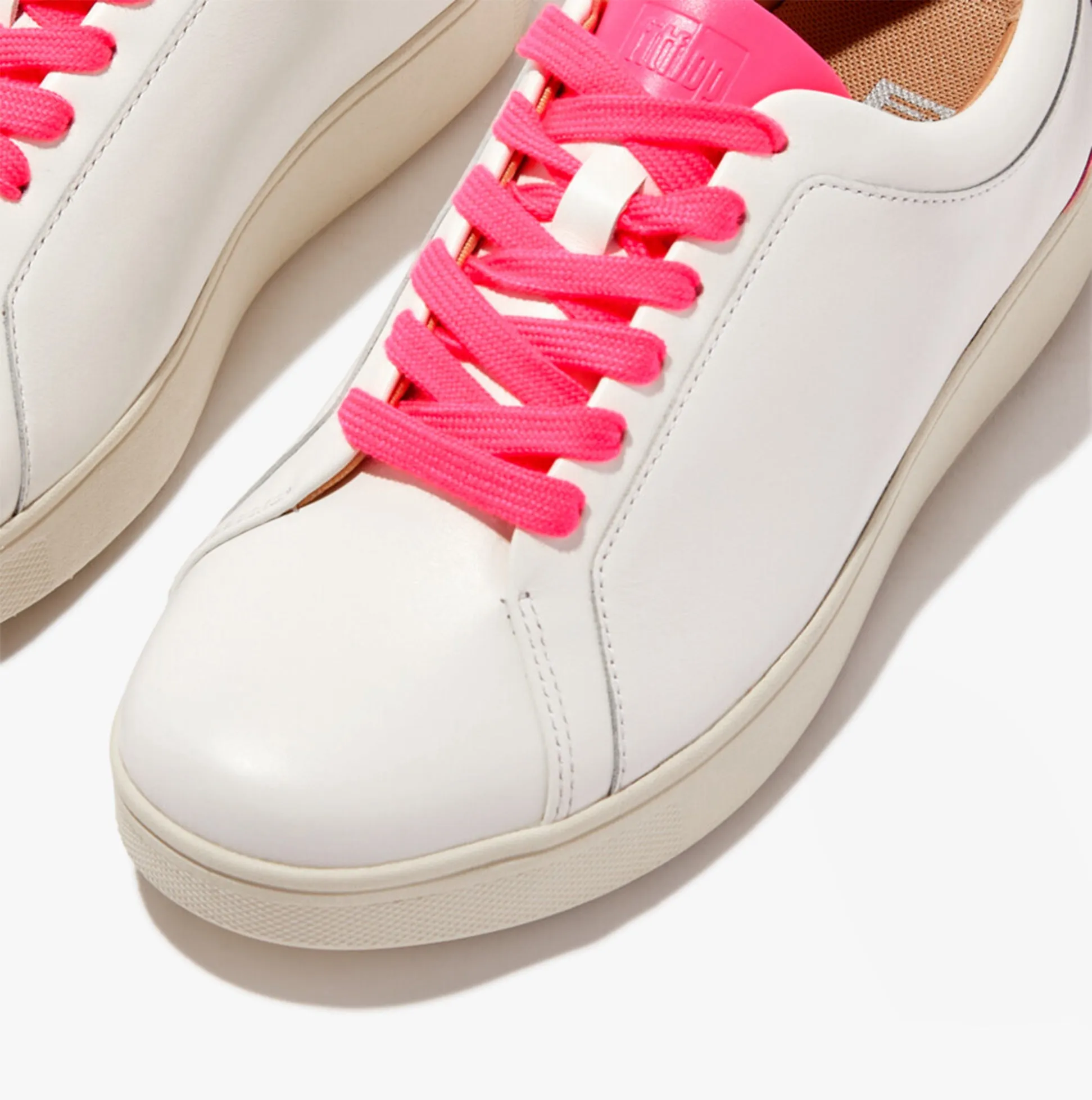 FitFlop RALLY NEON-POP Womens Trainers Urban White/Pop Pink sold by Shuperb product image thumbnail 2