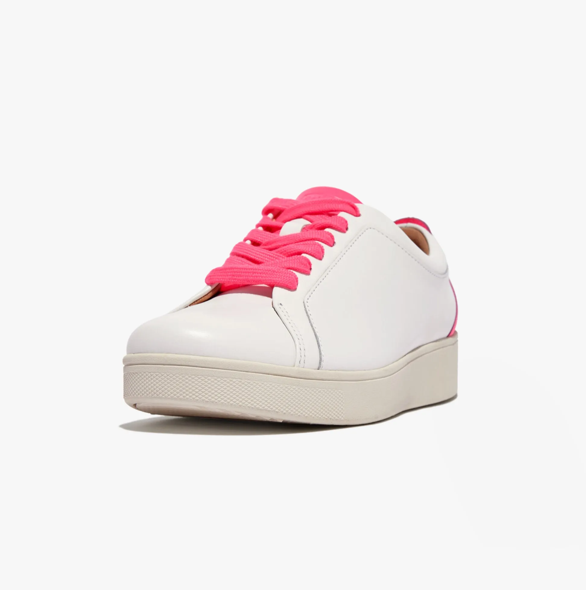 FitFlop RALLY NEON-POP Womens Trainers Urban White/Pop Pink sold by Shuperb product image thumbnail 4