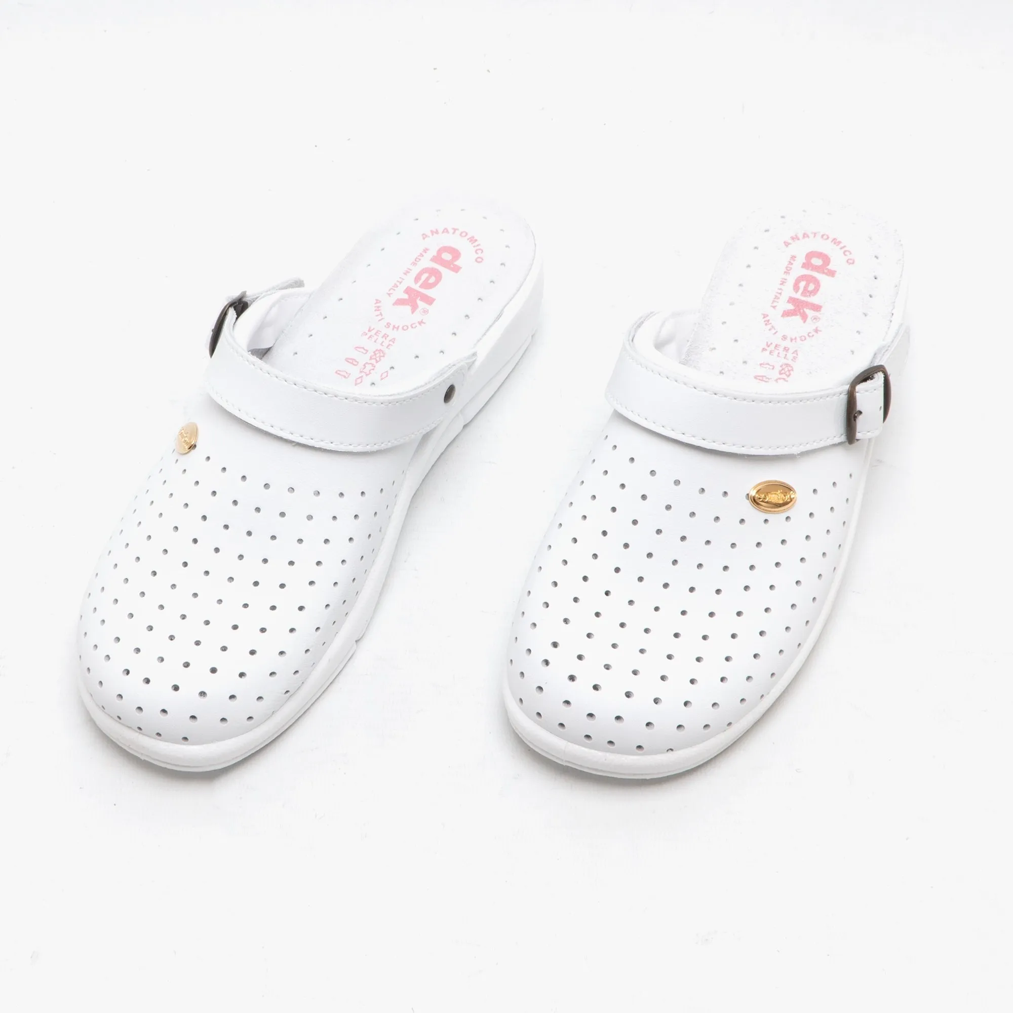 DEK JANETTE Womens Leather Mule Clogs Sandals White sold by Shuperb product image thumbnail 2