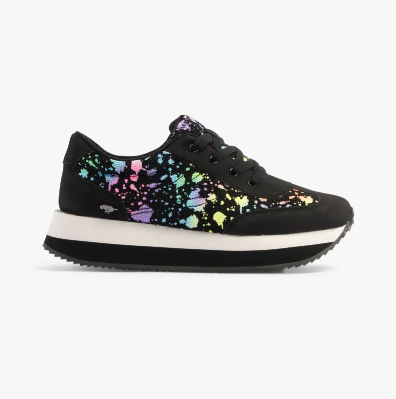 Rocket Dog RAPID Womens Trainers Black sold by Shuperb