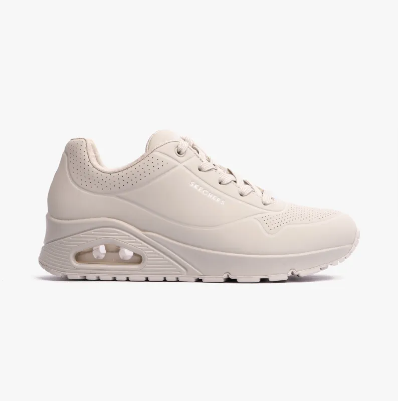 Skechers 73690/OFWT UNO - STAND ON AIR Womens Trainers Off White sold by Shuperb