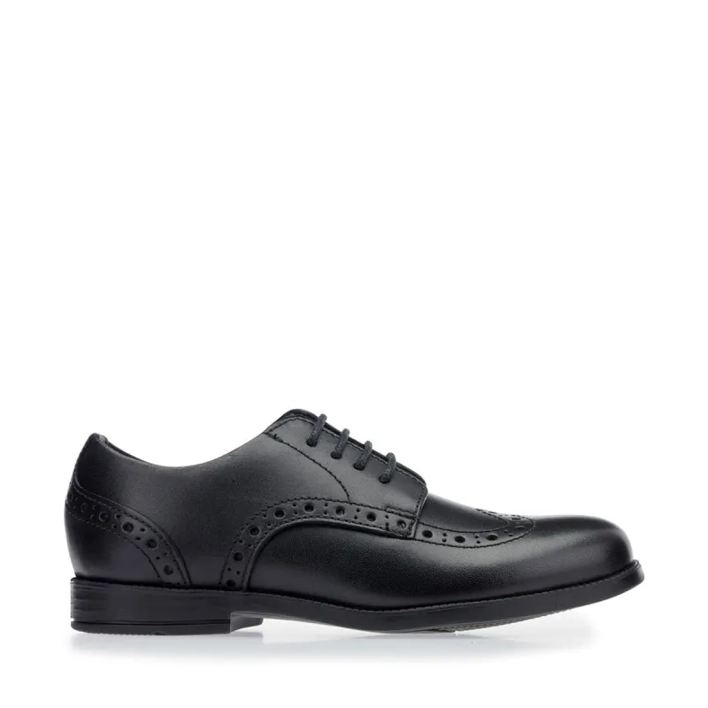 BROGUE Girls Shoes Black sold by Shuperb