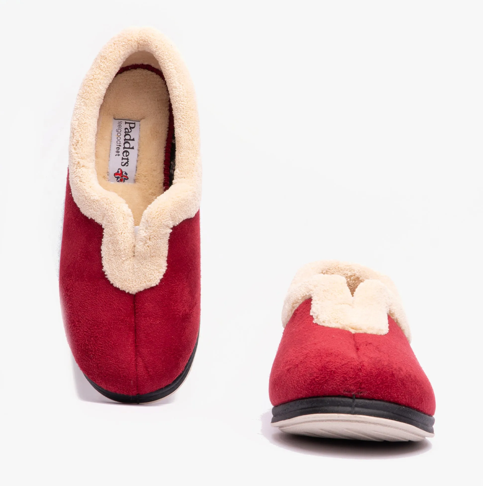 Padders CARMEN Womens (2E Fit) Full Slippers Red sold by Shuperb product image thumbnail 2