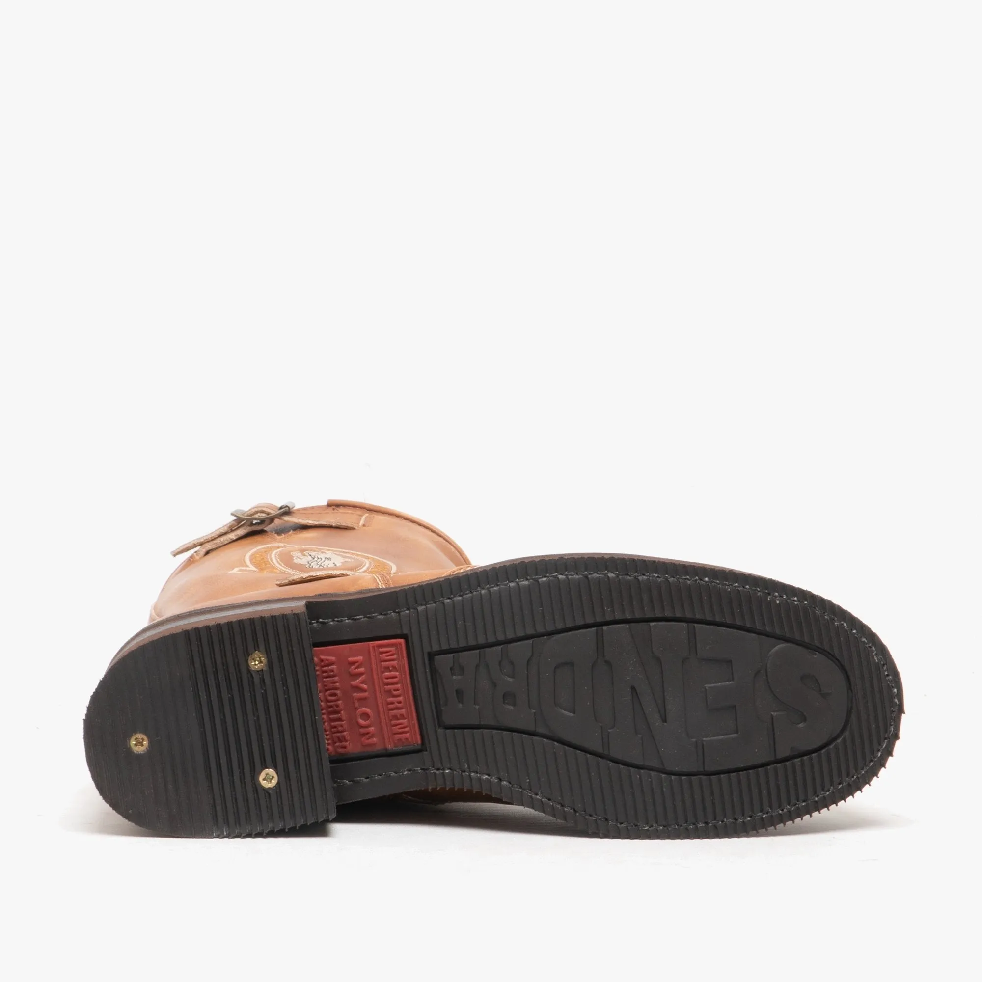 Sendra 3565 Mens Leather Buckle Biker Boots Tan sold by Shuperb product image thumbnail 3