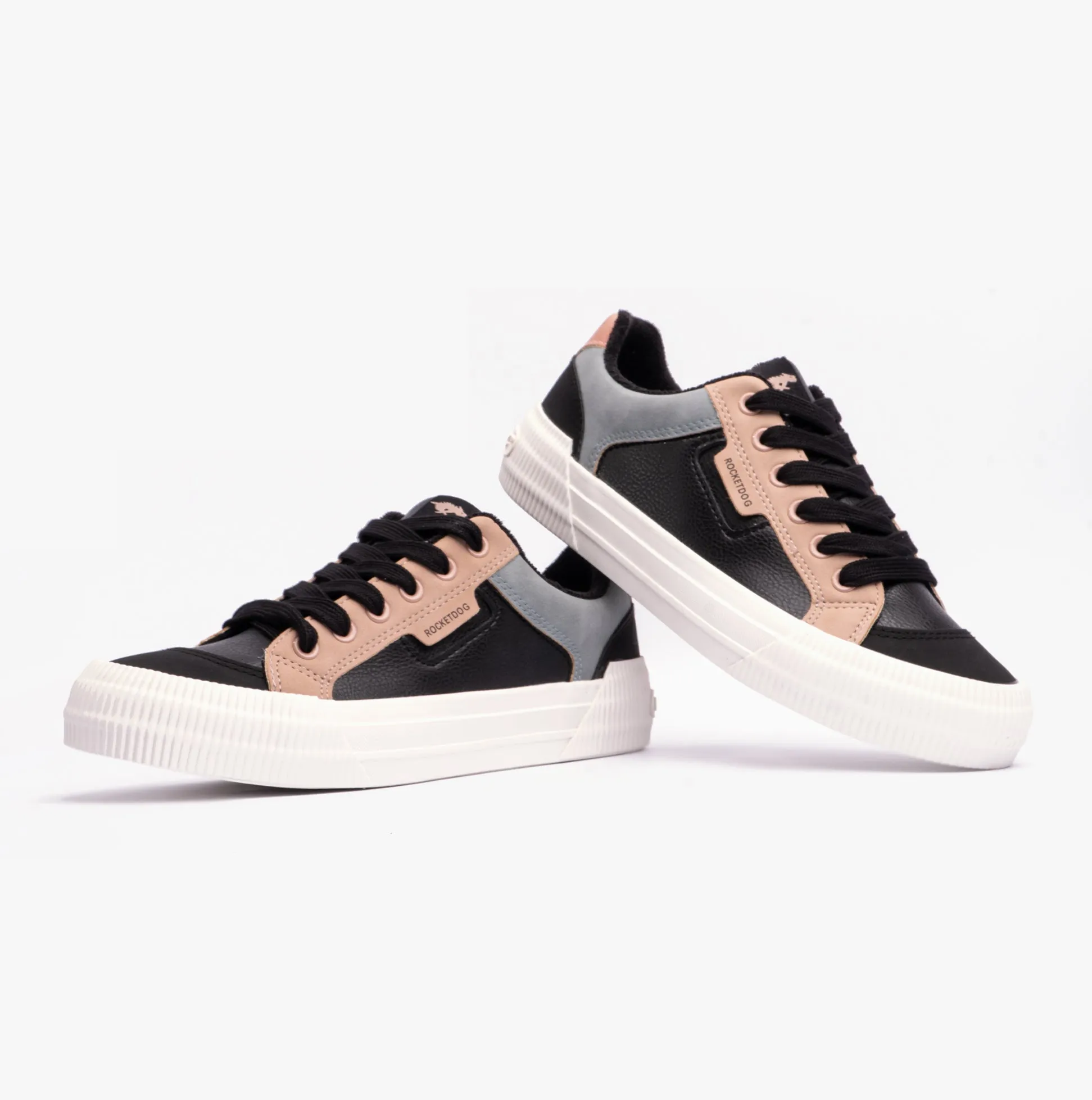 Rocket Dog CHEERY COLOUR-BLOCK SPORTY Womens Trainers Black Combo sold by Shuperb product image thumbnail 2
