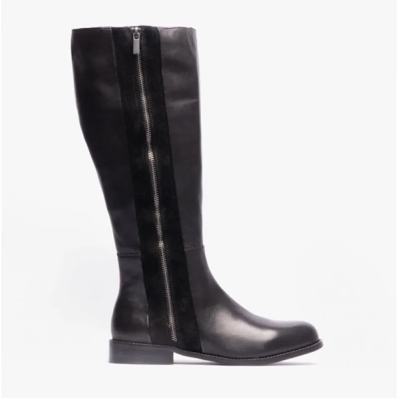 Hush Puppies FAITH Womens Leather Tall Boots Black sold by Shuperb