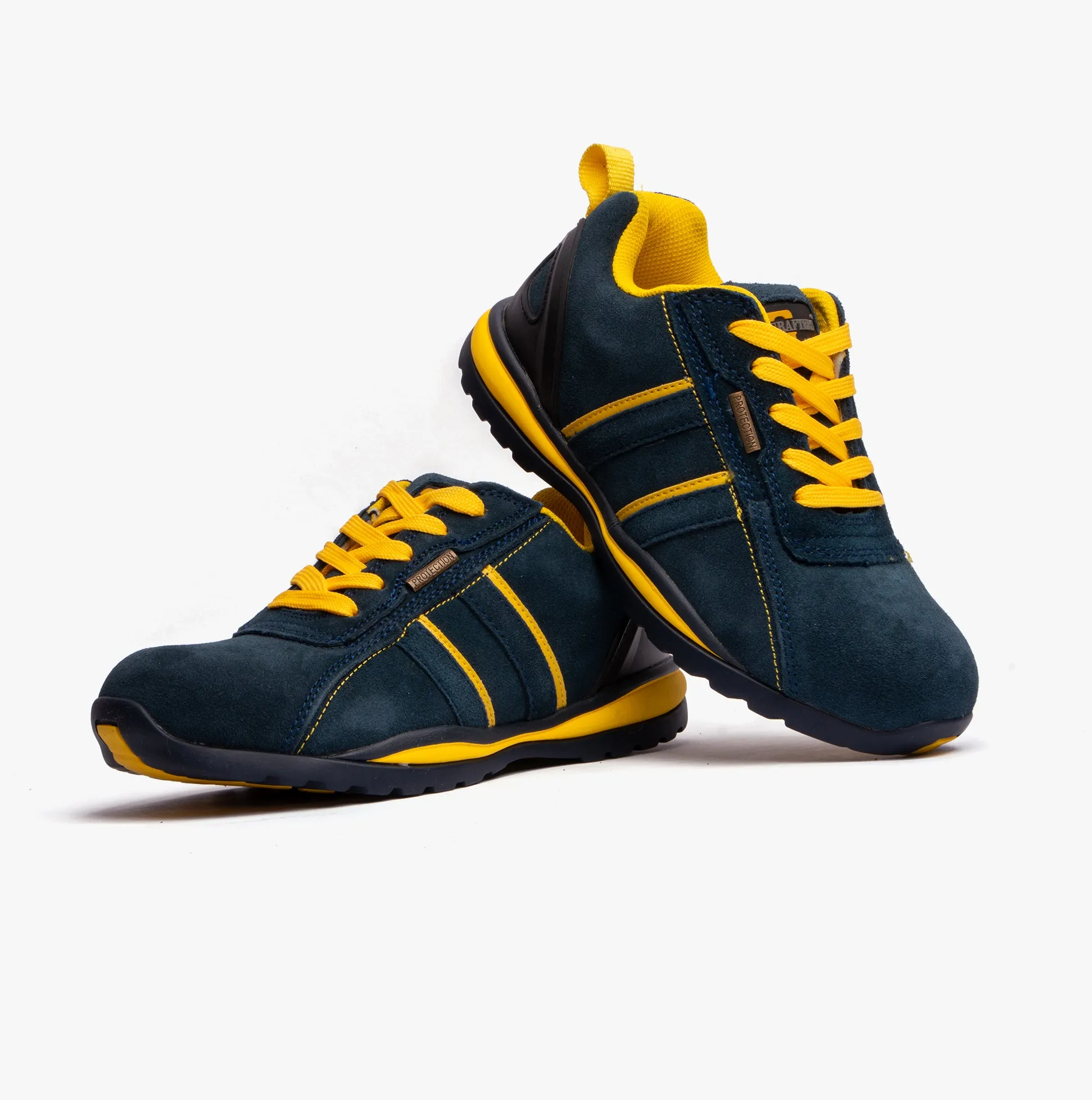 Grafters M090CS Unisex Safety Trainers Navy sold by Shuperb product image thumbnail 4