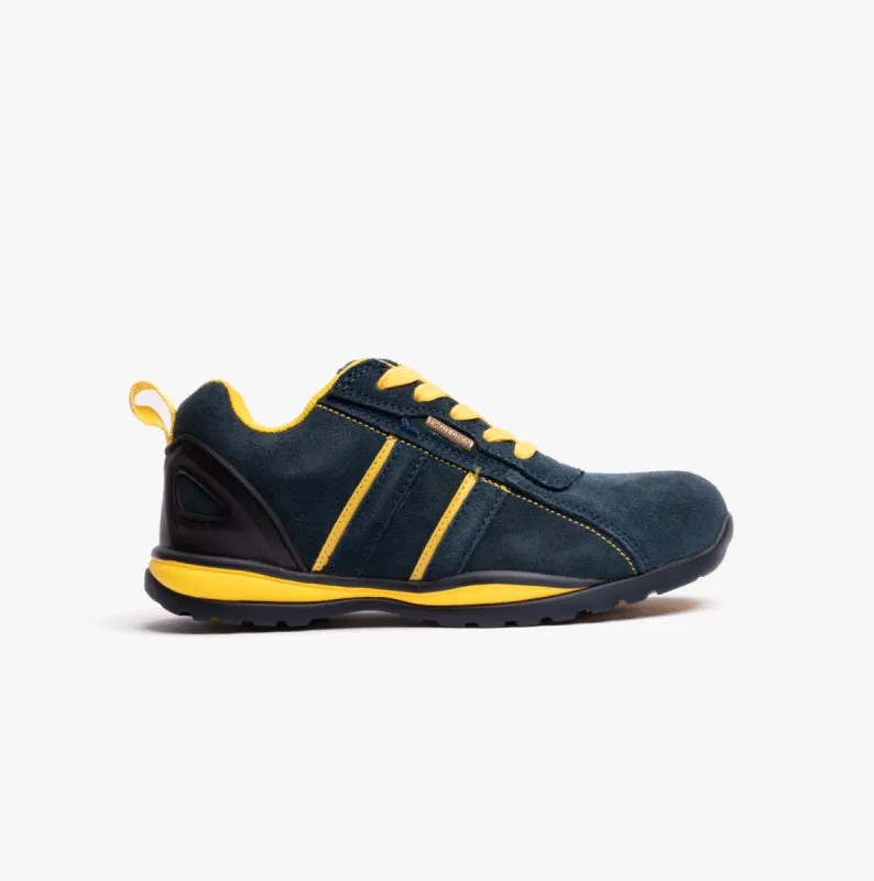 Grafters M090CS Unisex Safety Trainers Navy sold by Shuperb