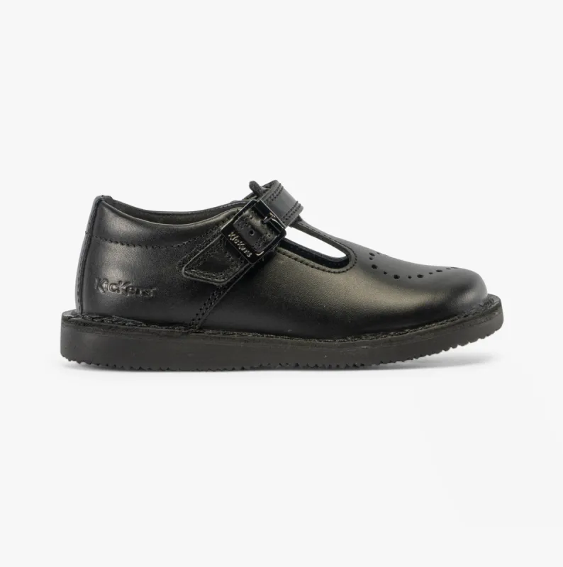 Kickers KOPI HEART T BAR Infant Girls Shoes Black sold by Shuperb