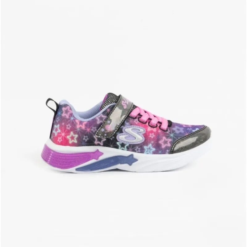 STAR SPARKS Girls Light-Up Trainers Black/Multi sold by Shuperb