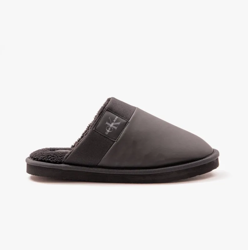 Calvin Klein HOME CLOG SURFACES Mens Slippers Black sold by Shuperb