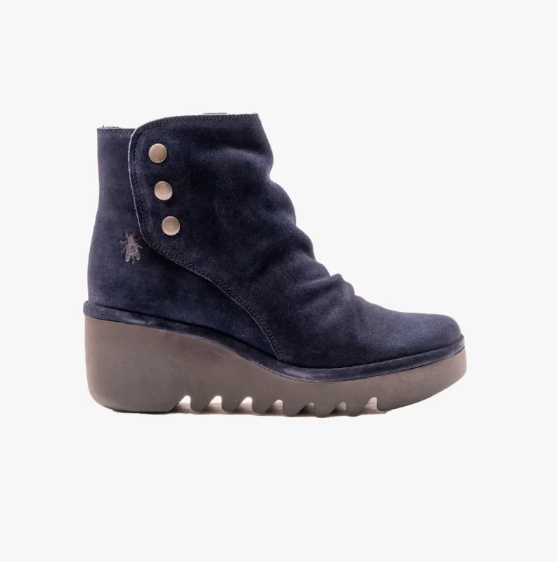BROM344FLY Womens Ankle Boots Navy sold by Shuperb