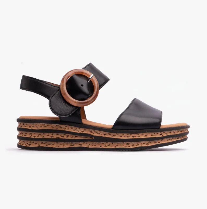 ANDRA Womens Sandals Black sold by Shuperb