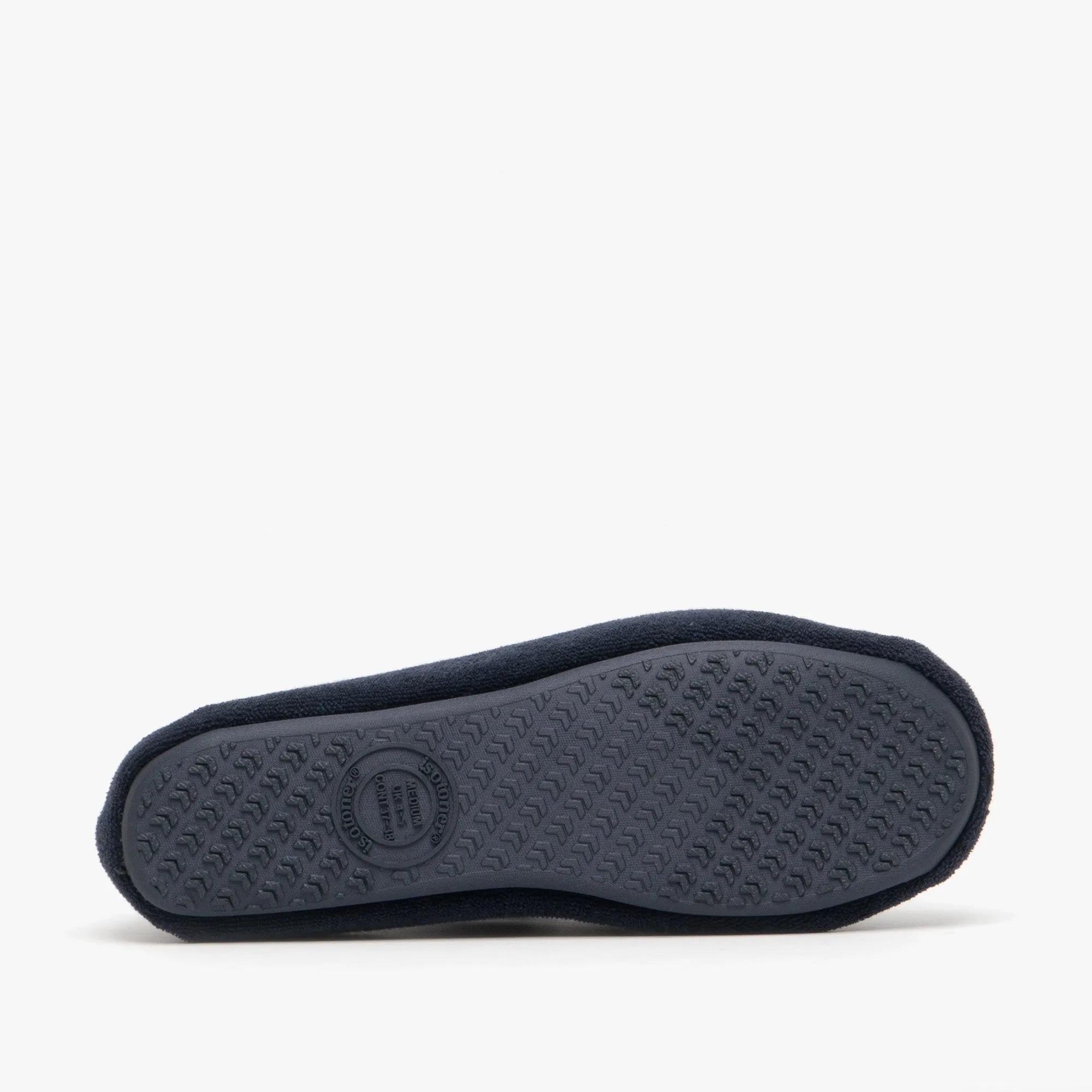 Totes Isotoner STRETCH TERRY BOW Womens Ballerina Slippers Navy sold by Shuperb product image thumbnail 4