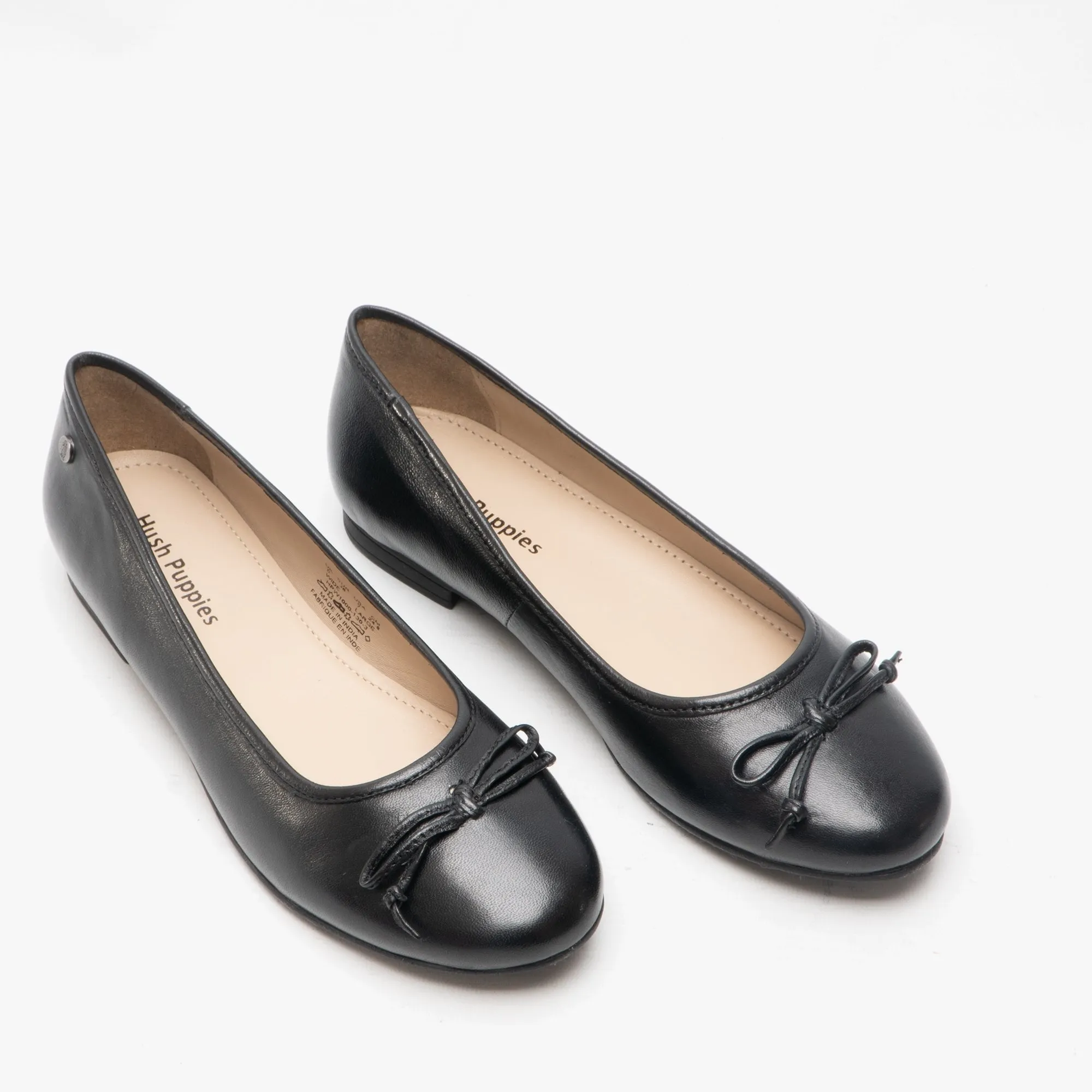 Hush Puppies NAOMI Womens Leather Ballerina Pumps Black sold by Shuperb product image thumbnail 2