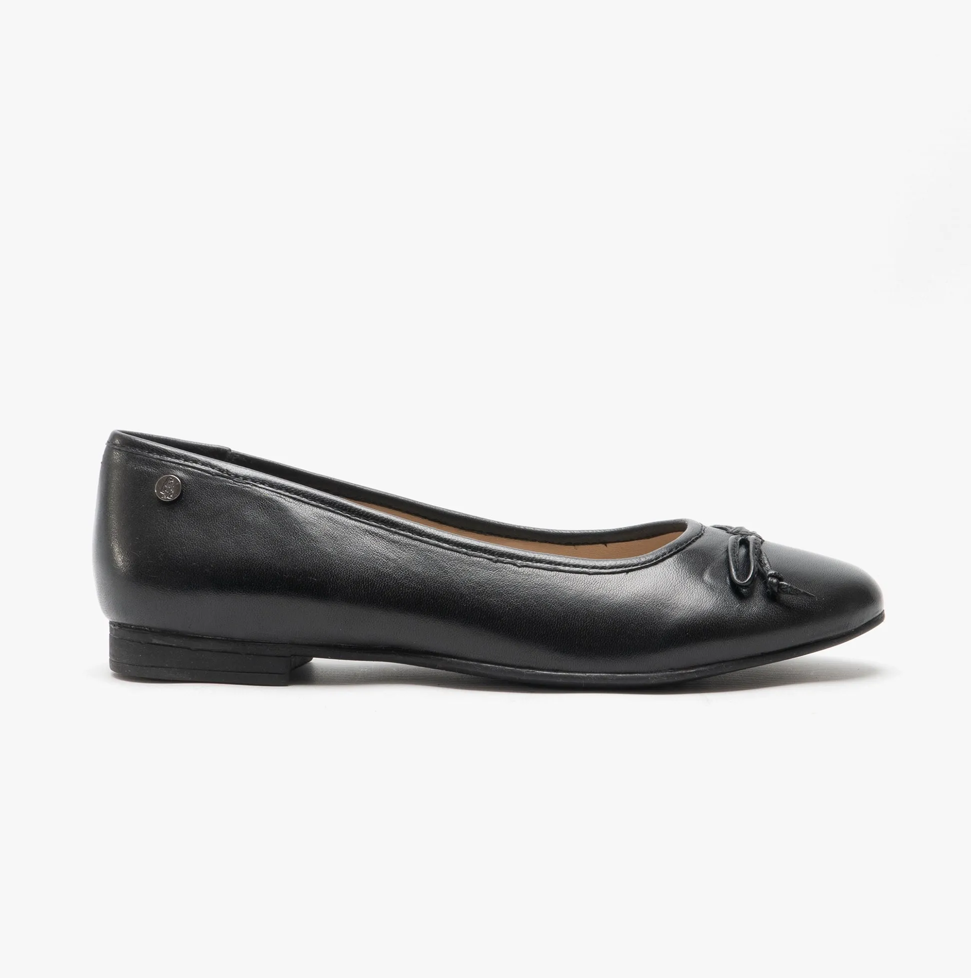 Hush Puppies NAOMI Womens Leather Ballerina Pumps Black sold by Shuperb