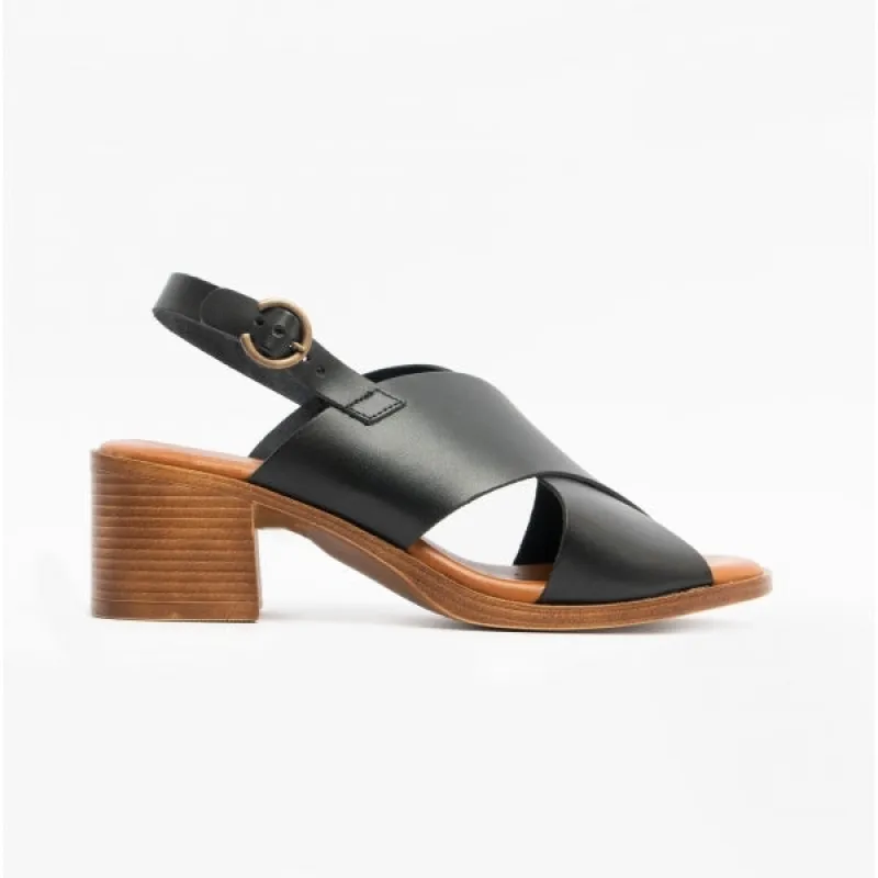 Hush Puppies GABRIELLE Womens Leather Sandals Black sold by Shuperb