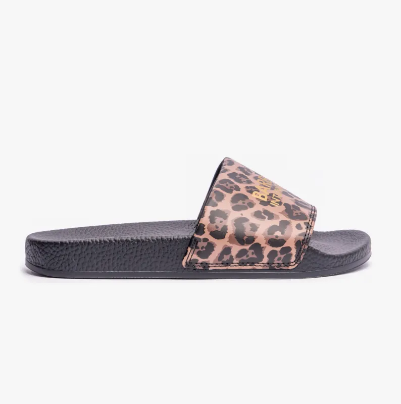 APEX  Womens Slides Jaguar Print made by Barbour