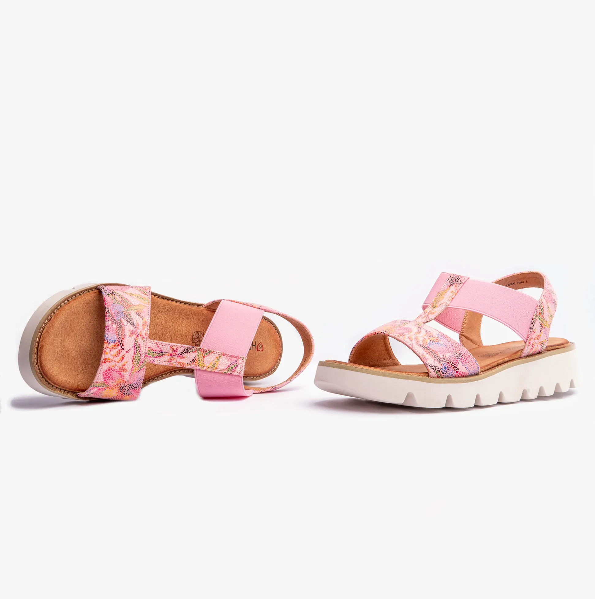 Heavenly Feet RITZ Womens Sandals Floral Pink sold by Shuperb product image thumbnail 2