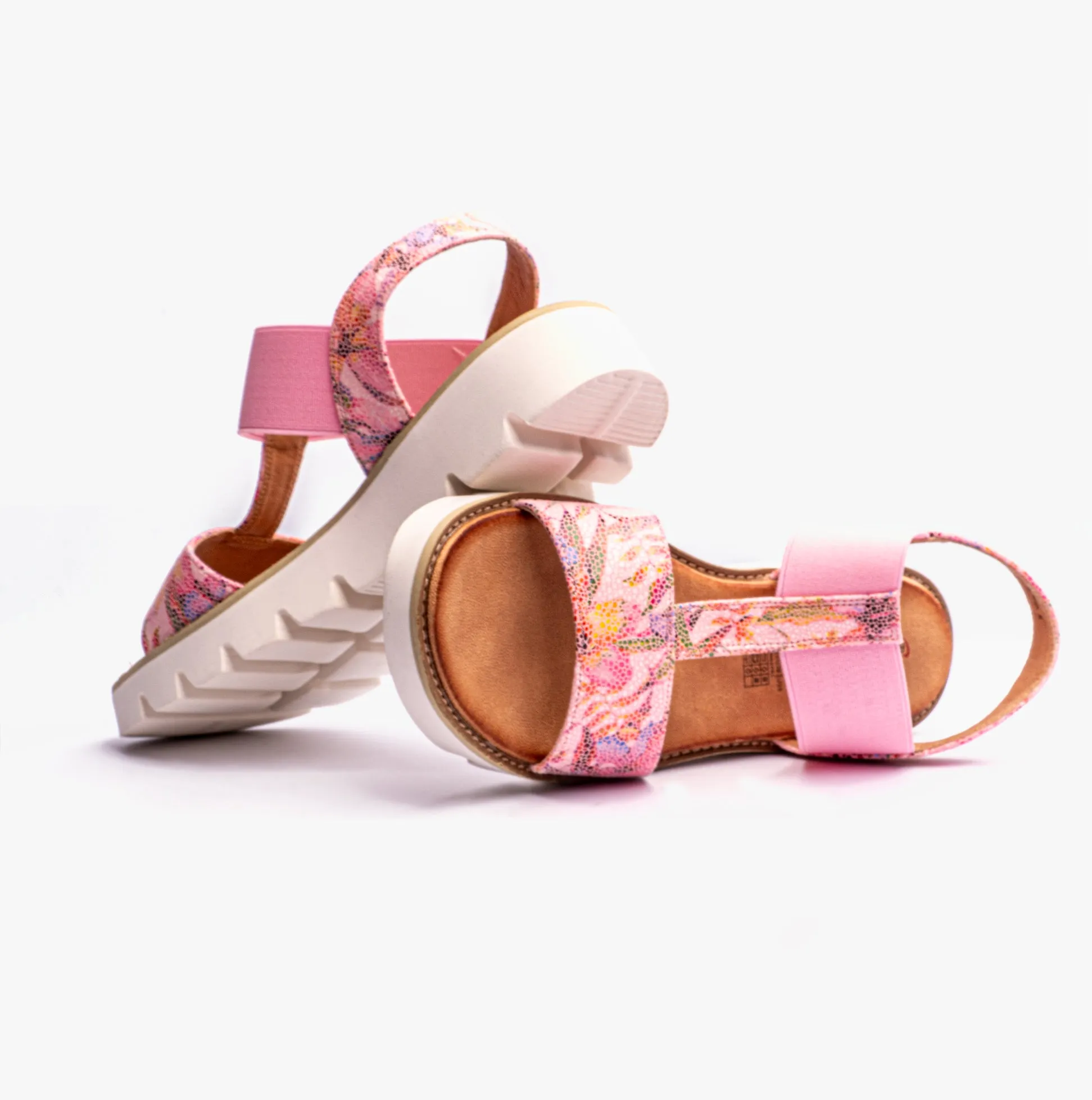 Heavenly Feet RITZ Womens Sandals Floral Pink sold by Shuperb product image thumbnail 5