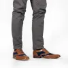 Goor DAVID Mens Two Tone Brogues Tan/Navy sold by Shuperb