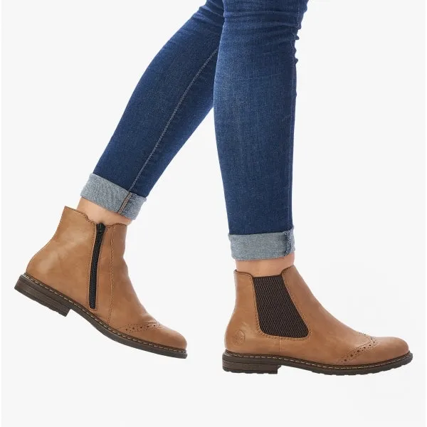 Rieker 71072-20 Womens Ankle Boots Brown sold by Shuperb product image thumbnail 2