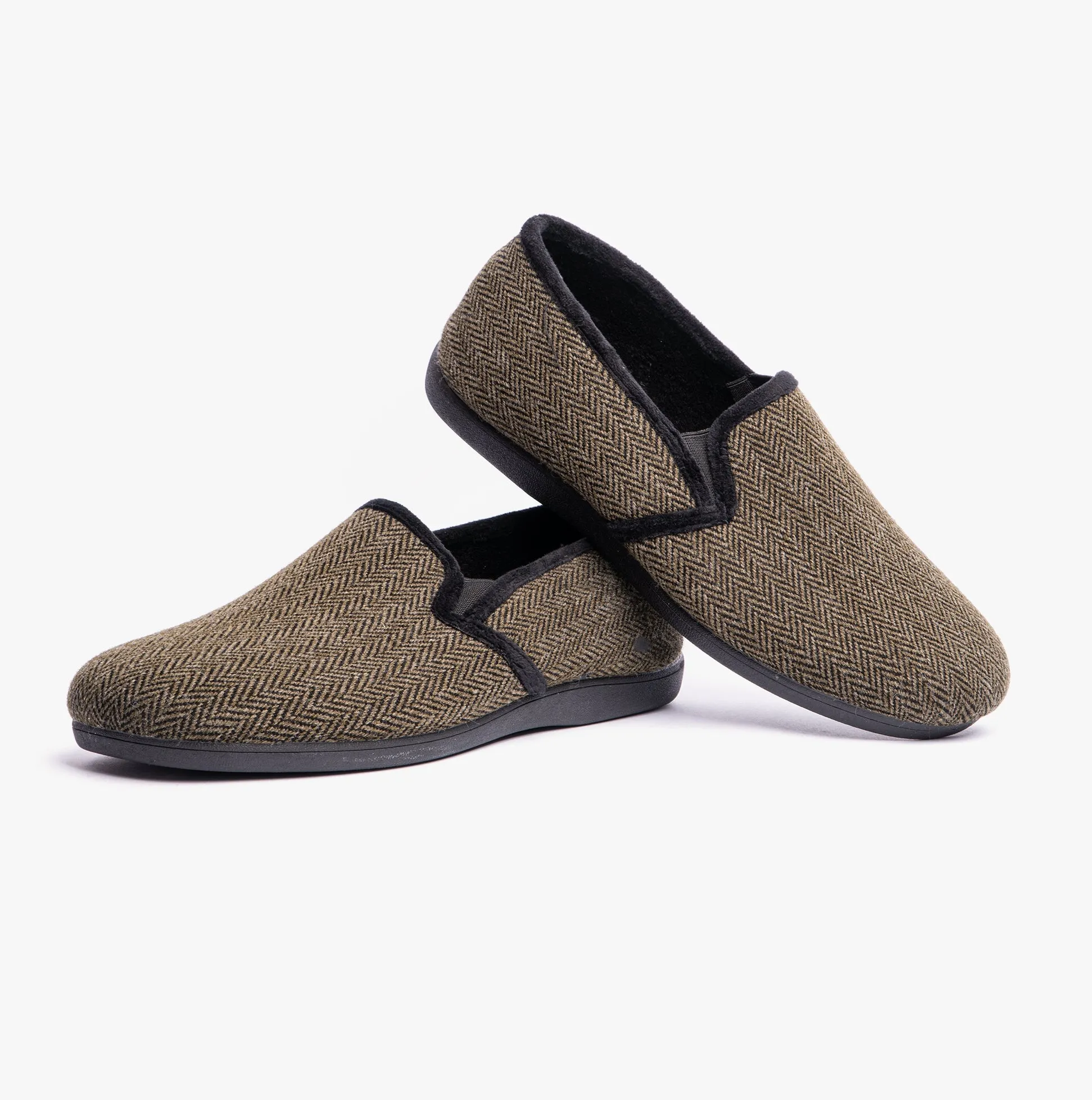 CLIVE Mens Full Slippers Khaki sold by Shuperb product image thumbnail 3