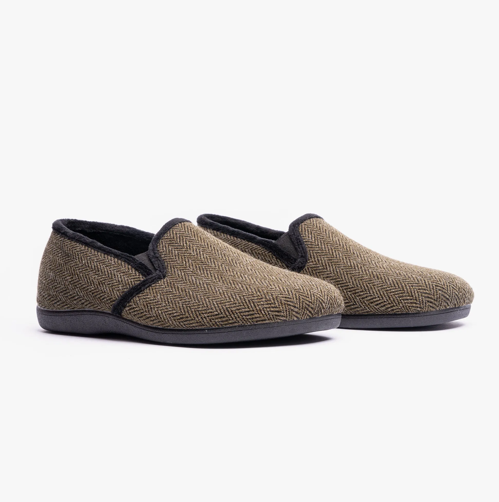 CLIVE Mens Full Slippers Khaki sold by Shuperb product image thumbnail 2