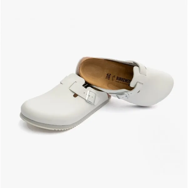 BOSTON Unisex Leather Safety Clogs White sold by Shuperb product image thumbnail 5