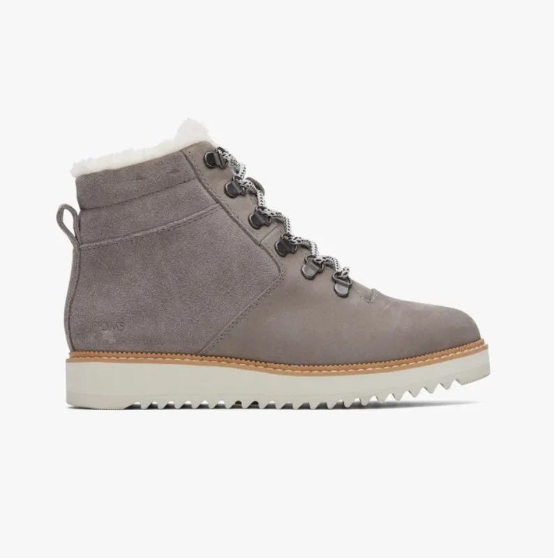 MOJAVE Ladies Suede Sawtooth Sole Boots Grey made by Shuperb