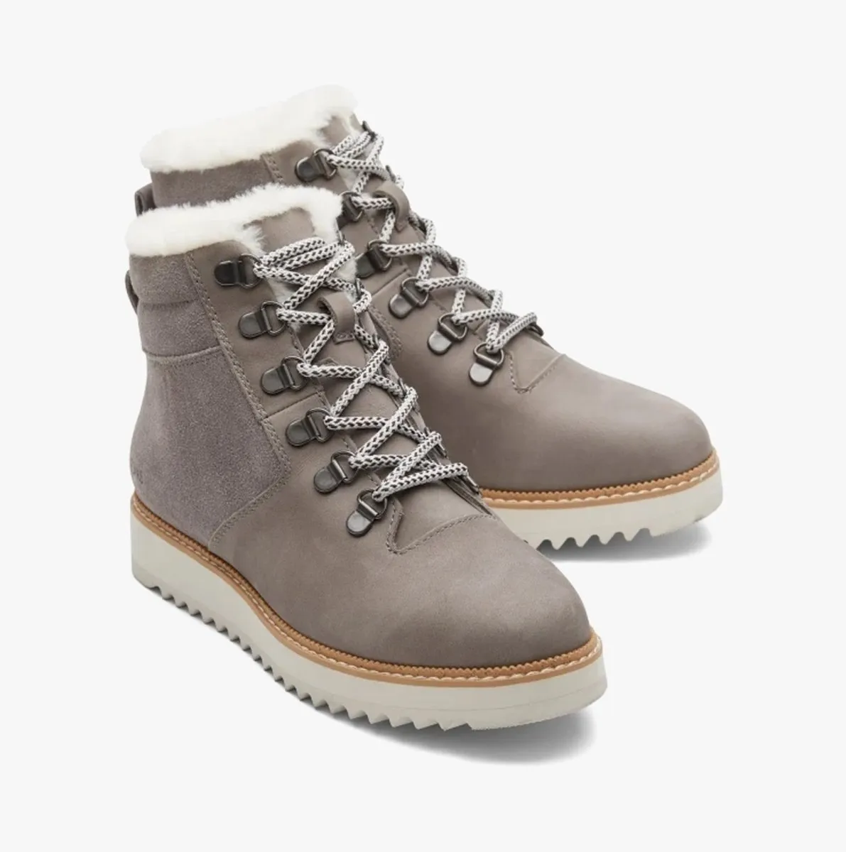 MOJAVE Ladies Suede Sawtooth Sole Boots Grey sold by Shuperb product image thumbnail 2